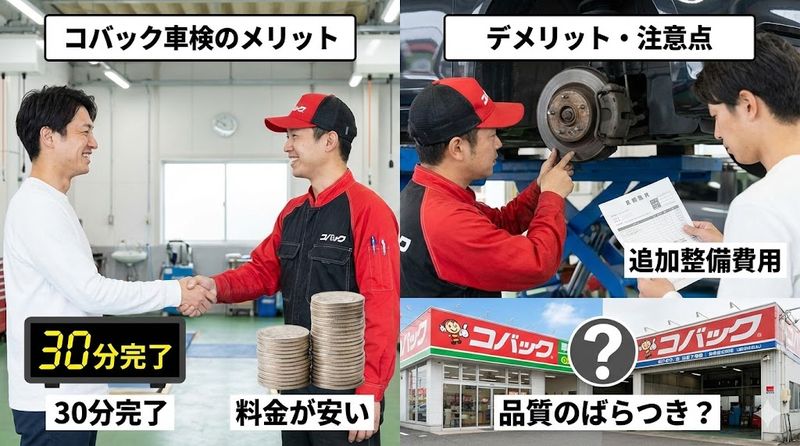 2.コバック車検のメリットとデメリット