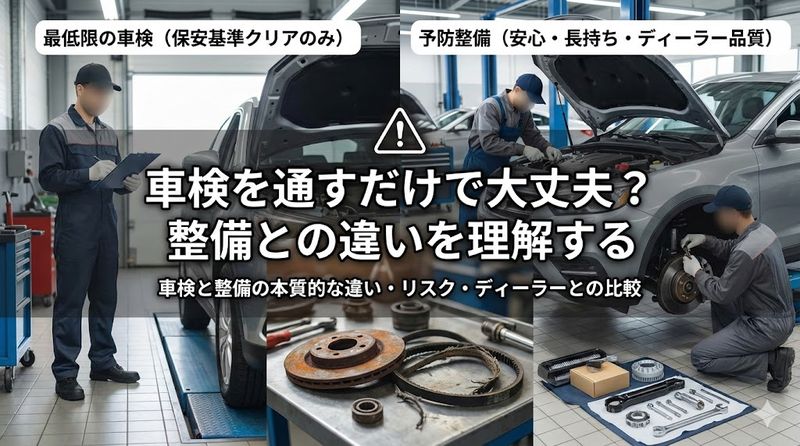3.車検を通すだけで大丈夫?整備との違いを理解する