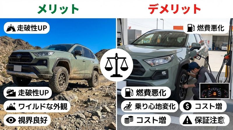2.RAV4リフトアップのメリット・デメリット