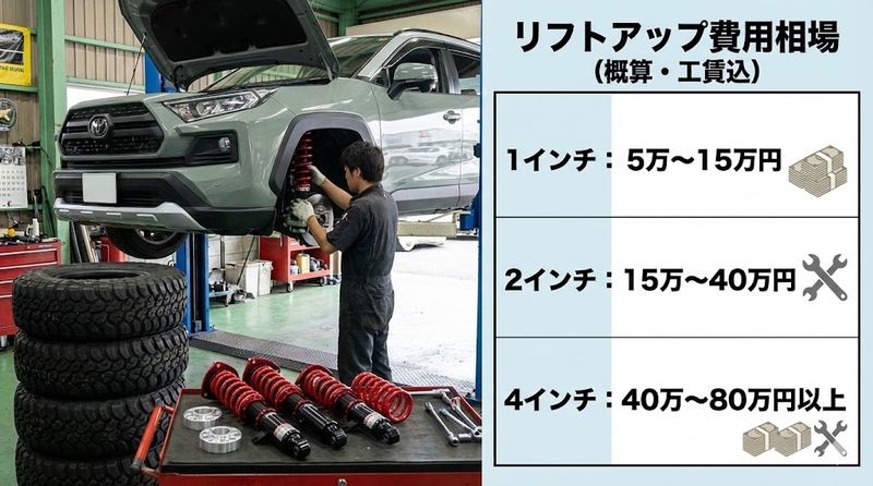 3.RAV4リフトアップの方法と費用相場