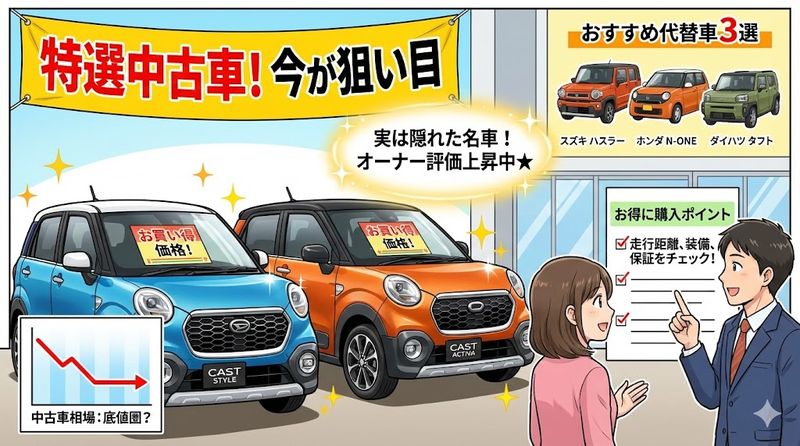4.中古車市場でのキャストの評価と狙い目