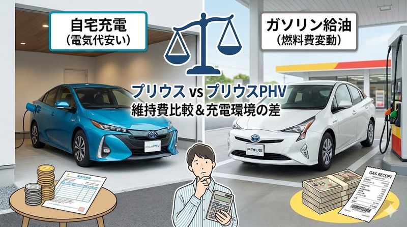 4.プリウスPHVとプリウスの比較と実際の維持費