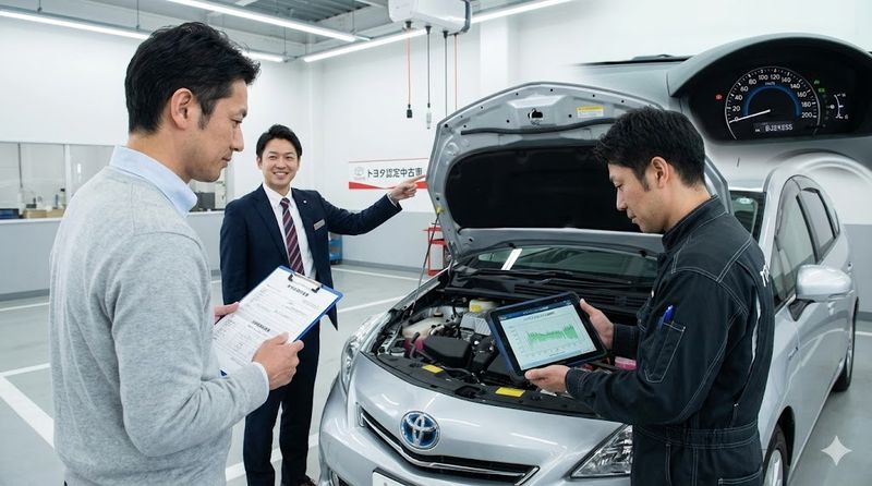 3.プリウスα中古購入時のチェックポイント