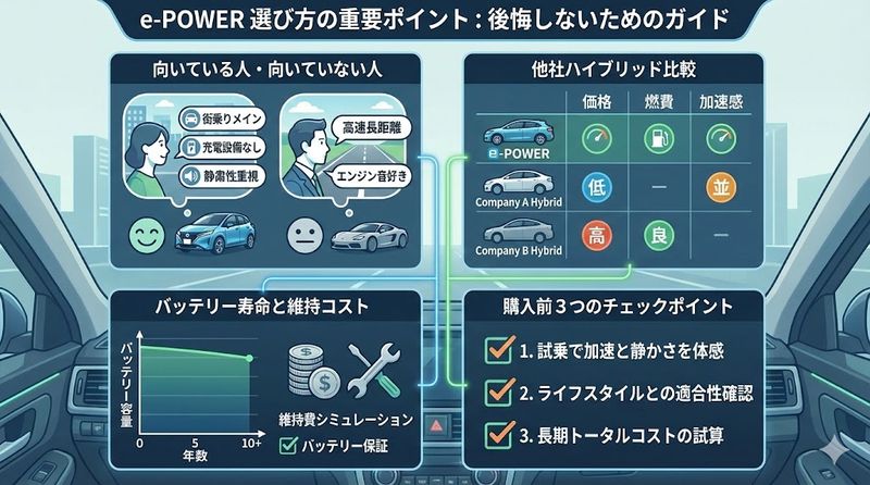 4.e-POWERで後悔しないための選び方