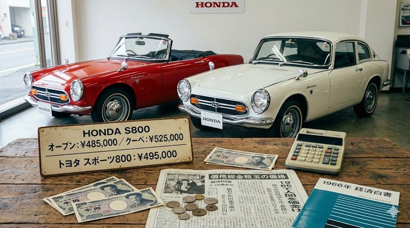 2.ホンダ S800の新車価格と当時の価値