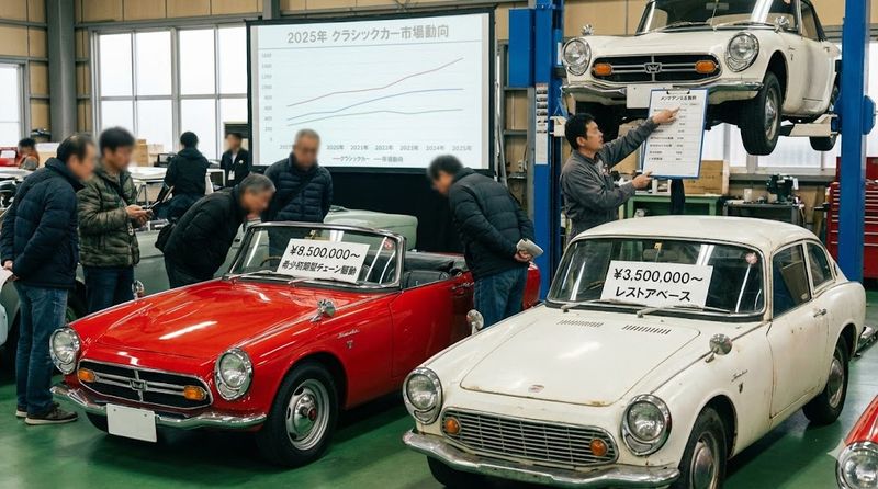 4.ホンダ S800の現在の中古車相場と市場動向