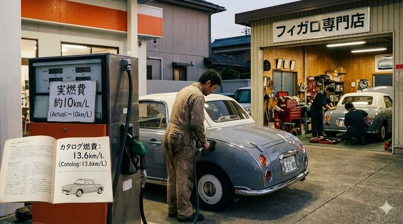 4.日産フィガロの維持費と燃費