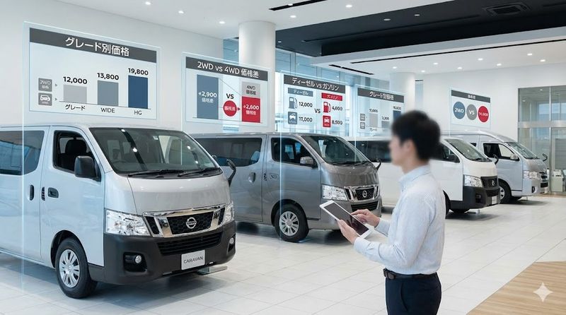 1.キャラバン4WDディーゼルの新車価格一覧