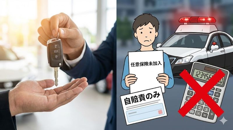 1.納車に任意保険が間に合わない状況とリスク