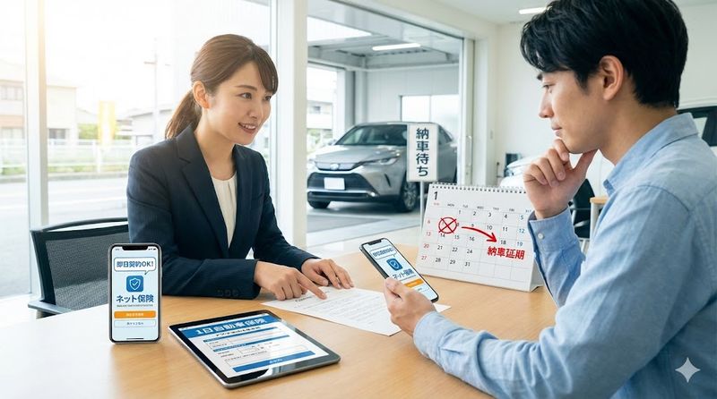 2.納車に任意保険が間に合わない場合の対処法