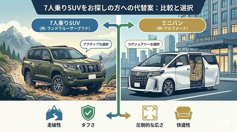4.7人乗りSUVをお探しの方への代替案