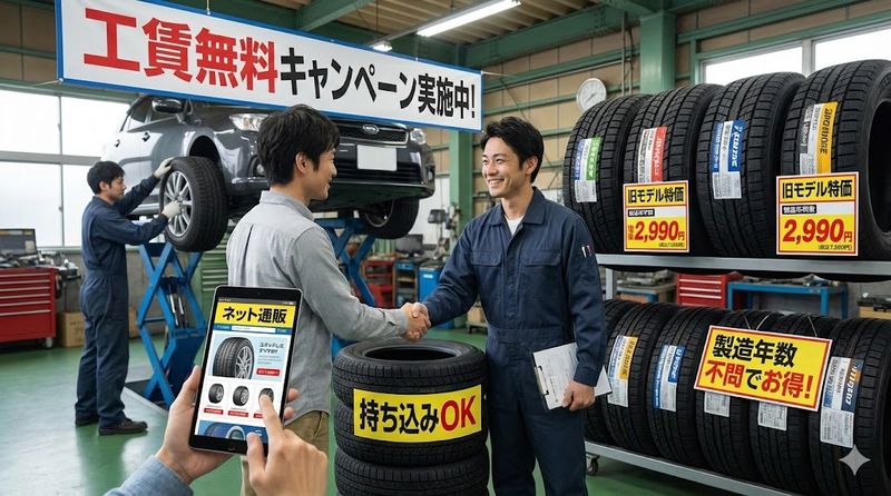 3.スタッドレスタイヤの購入コストを抑える方法