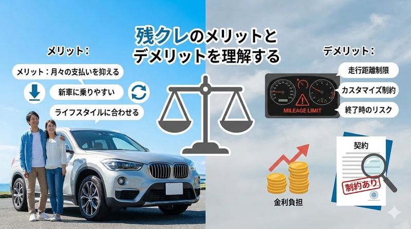 3.残クレのメリットとデメリットを正しく理解する