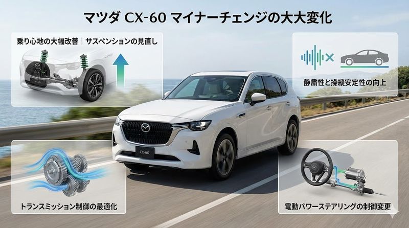 2.CX-60マイナーチェンジの主要な変更点