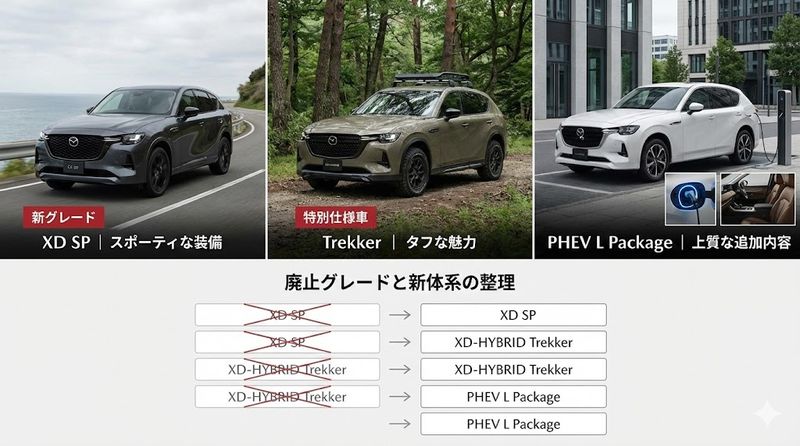 3.CX-60マイナーチェンジの新グレードと特別仕様車