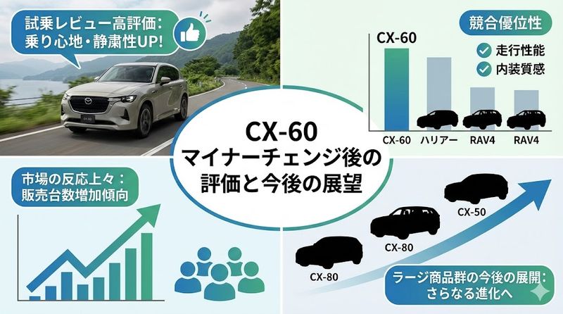 4.CX-60マイナーチェンジ後の評価と今後の展望