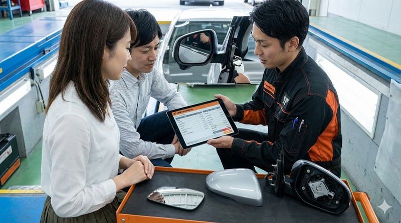 2.オートバックスのサイドミラー修理料金の相場