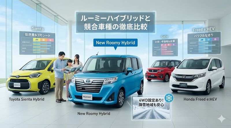 4.ルーミーハイブリッドと競合車種の徹底比較