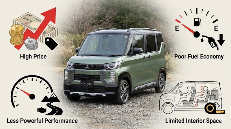 1.デリカミニが「やめとけ」と言われる主な理由