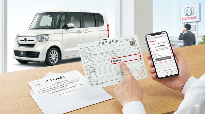 2.エヌボックスのリコール対象車両の確認方法