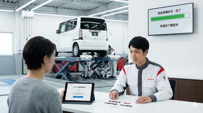 4.エヌボックスリコール修理の手続きと費用