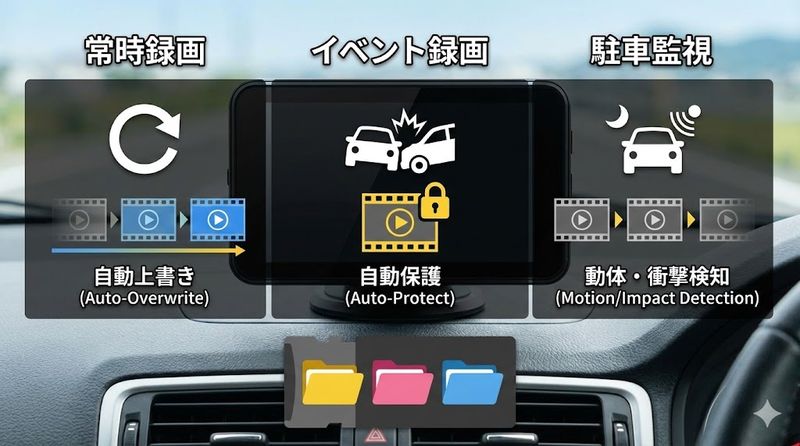 3.録画モードによる保存期間の違い