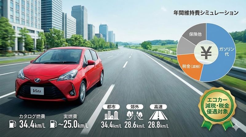 2.ビッツ ハイブリッドの燃費・維持費