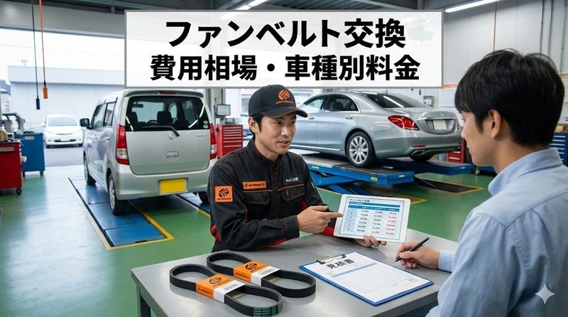 1.オートバックスのファンベルト交換費用の相場