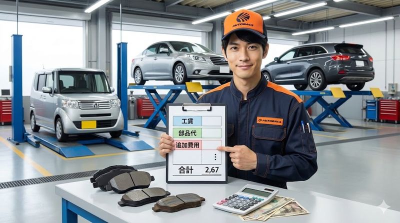 1.オートバックスのブレーキパッド交換費用の内訳と相場