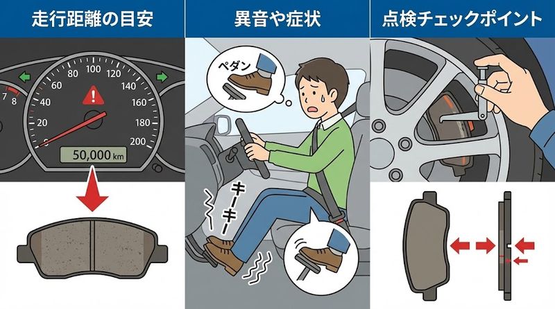 3.ブレーキパッド交換の適切なタイミングと交換時期