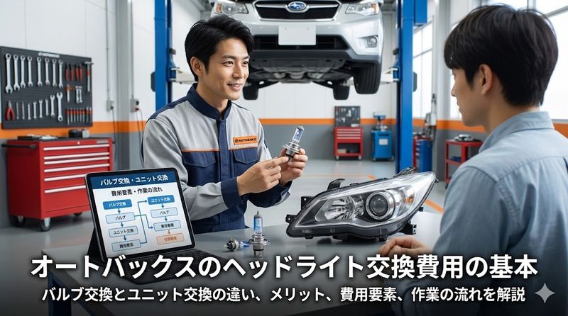1.オートバックスのヘッドライト交換費用の基本