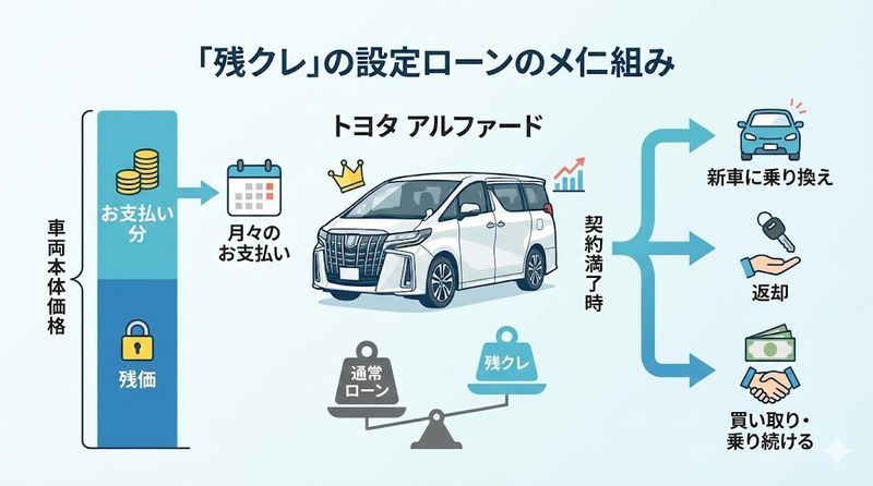 1.アルファードの残クレとは？基本的な仕組みを解説